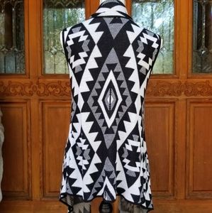 Black and White Sweater Vest